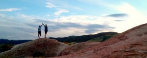 Image of Chrisitina with Client on Mountain Top