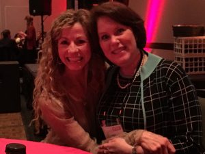 photo of Christina Scribner with Co-Author, Leah Graves at Academy for Eating Disorder Conference, 2016