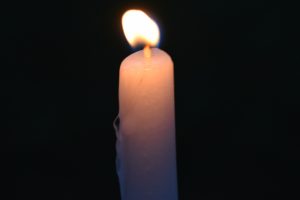 photo of candle at the Eating Disorders Foudnation Candlelight Vigil, 2016
